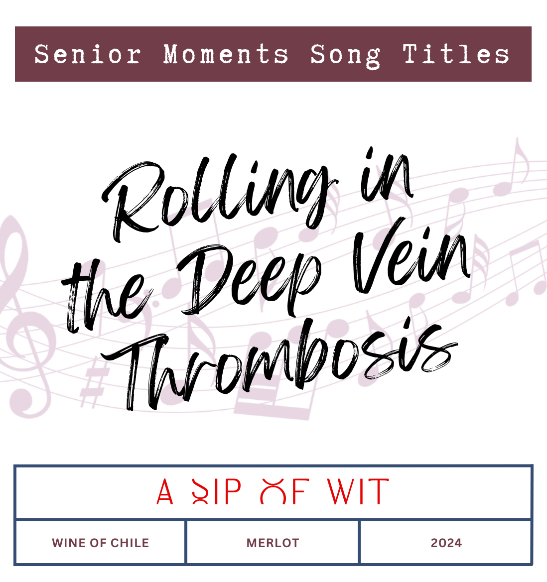 OAP Song Titles – Humorous Wine Gift Pack for Older People