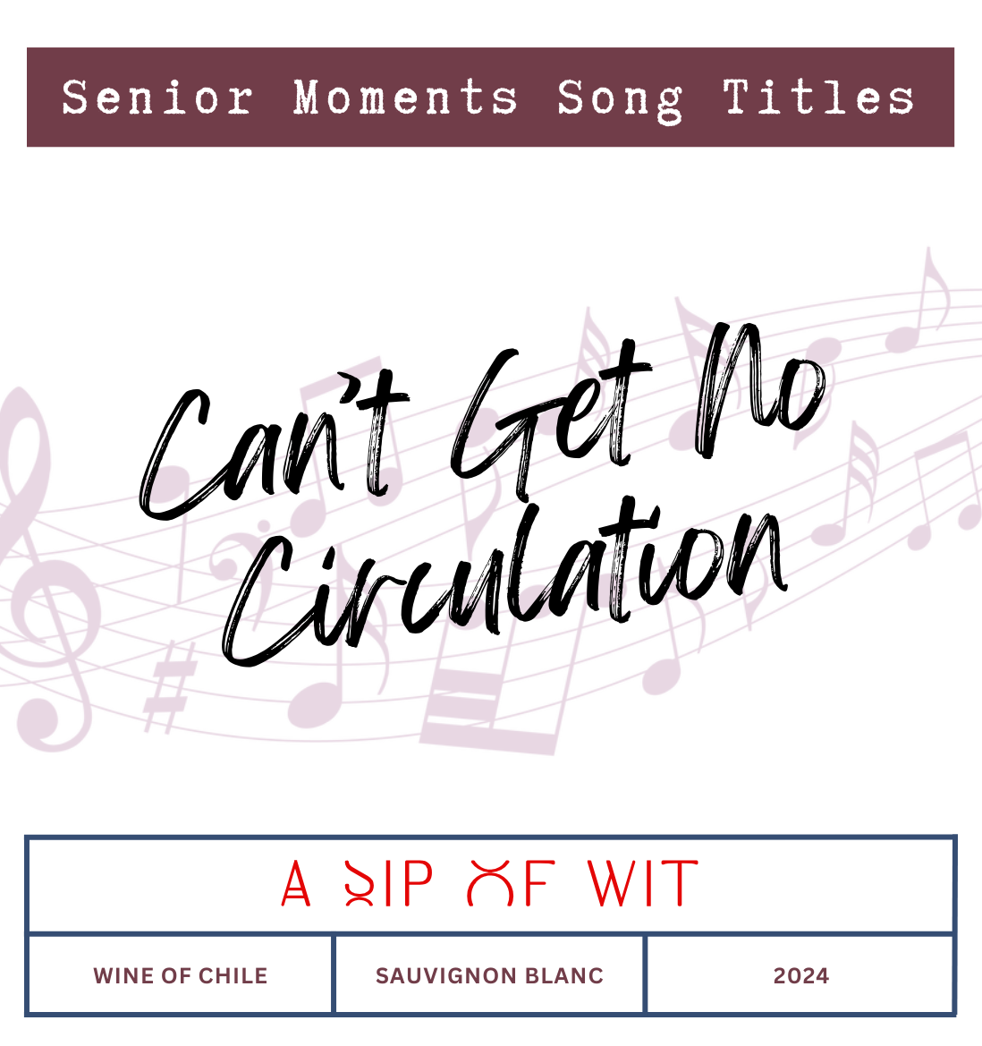 OAP Song Titles – Humorous Wine Gift Pack for Older People