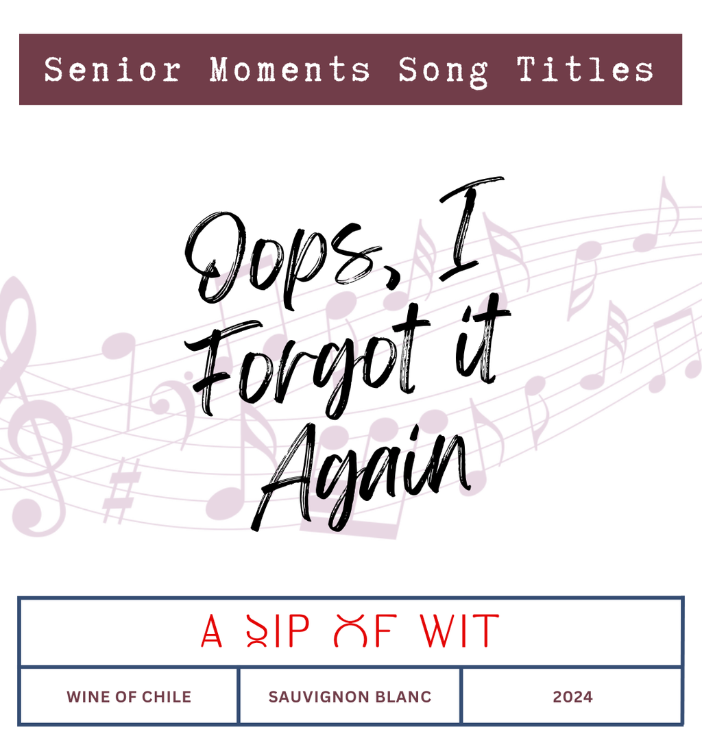OAP Song Titles – Humorous Wine Gift Pack for Older People