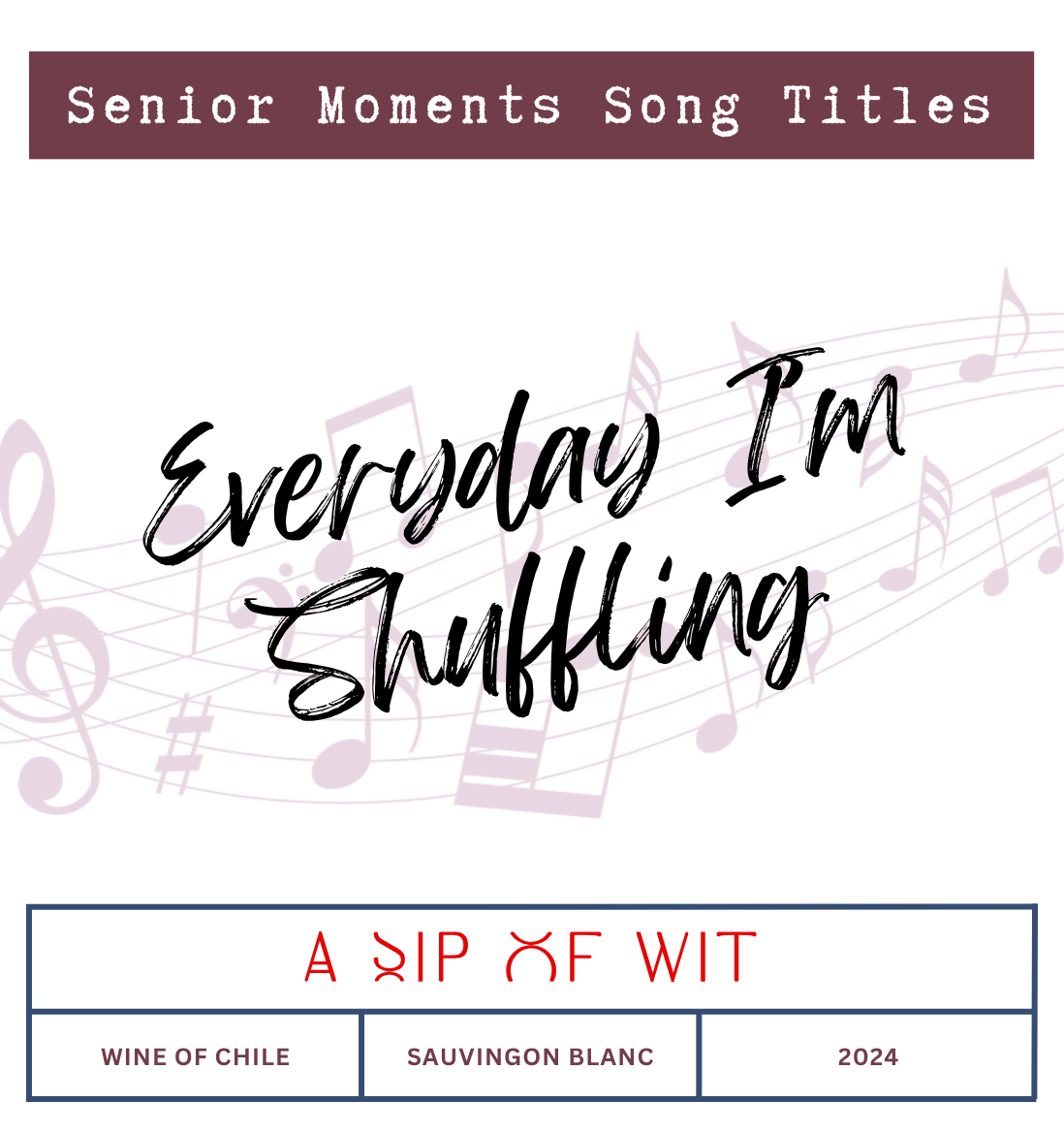 Senior Moments Song Titles | Wine Gift Pack