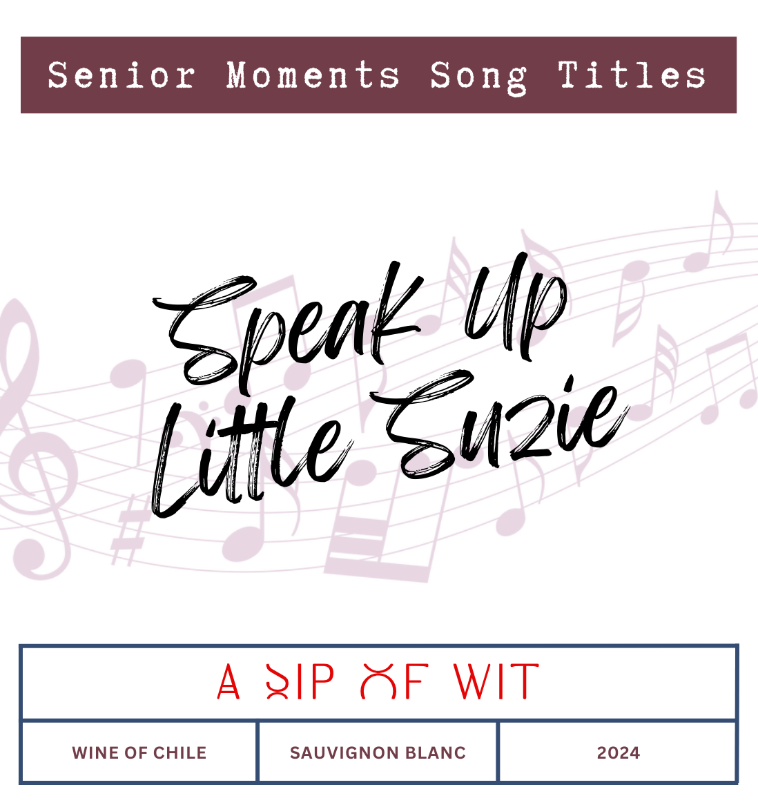 OAP Song Titles – Humorous Wine Gift Pack for Older People